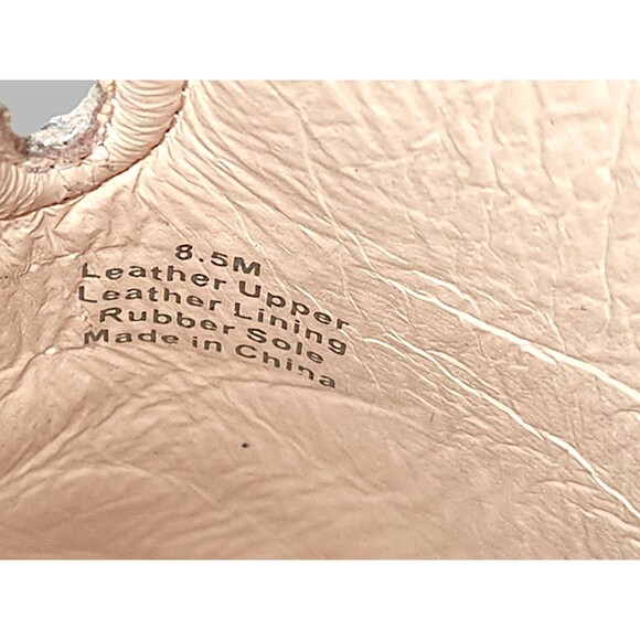 Deltan Brynn Leather Buckle Bohemian Lagan Look Mules SZ 8.5M Ivory leather - Picture 3 of 6